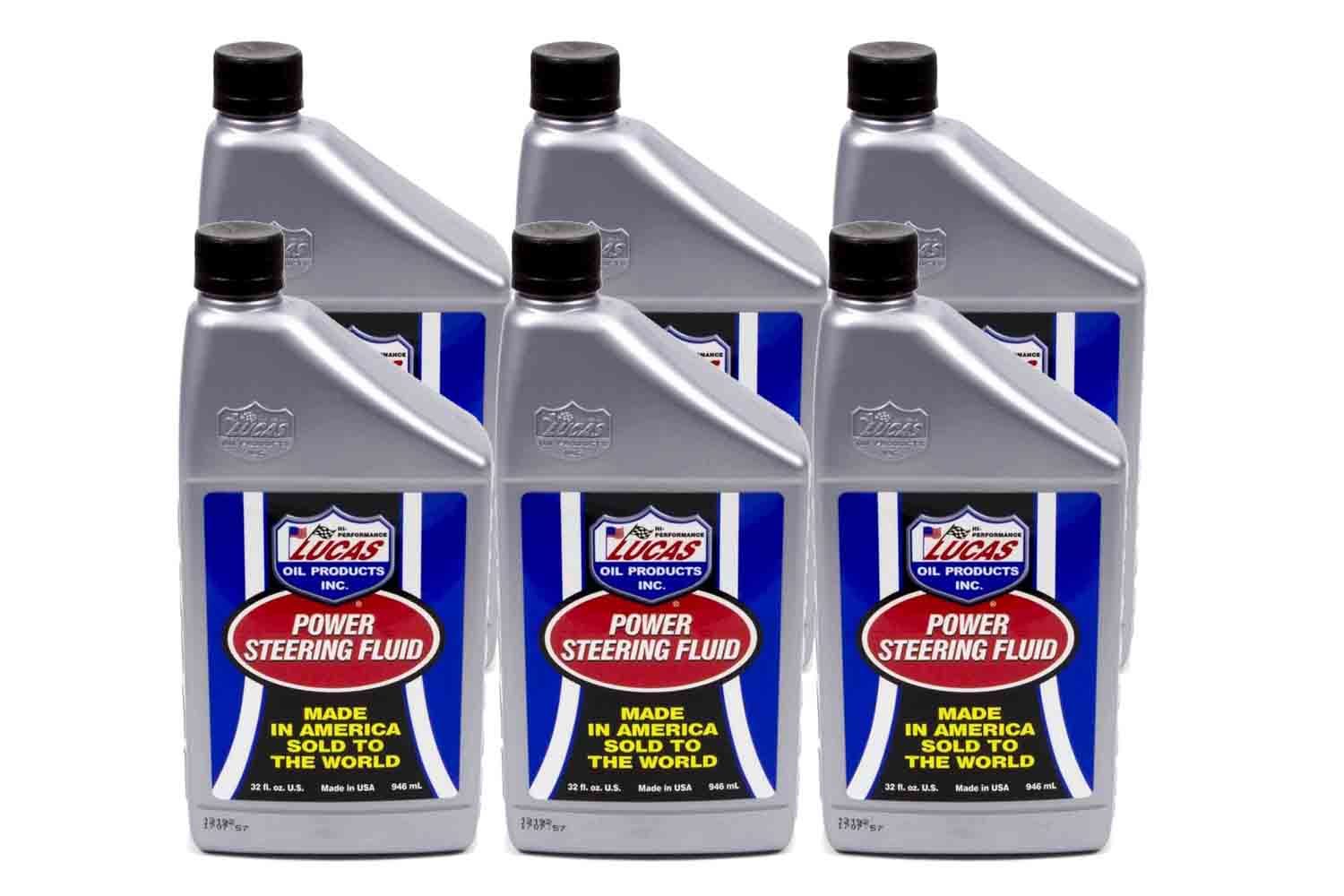 Lucas Oil Products Power Steering Fluid Case 6 x 1 Quart