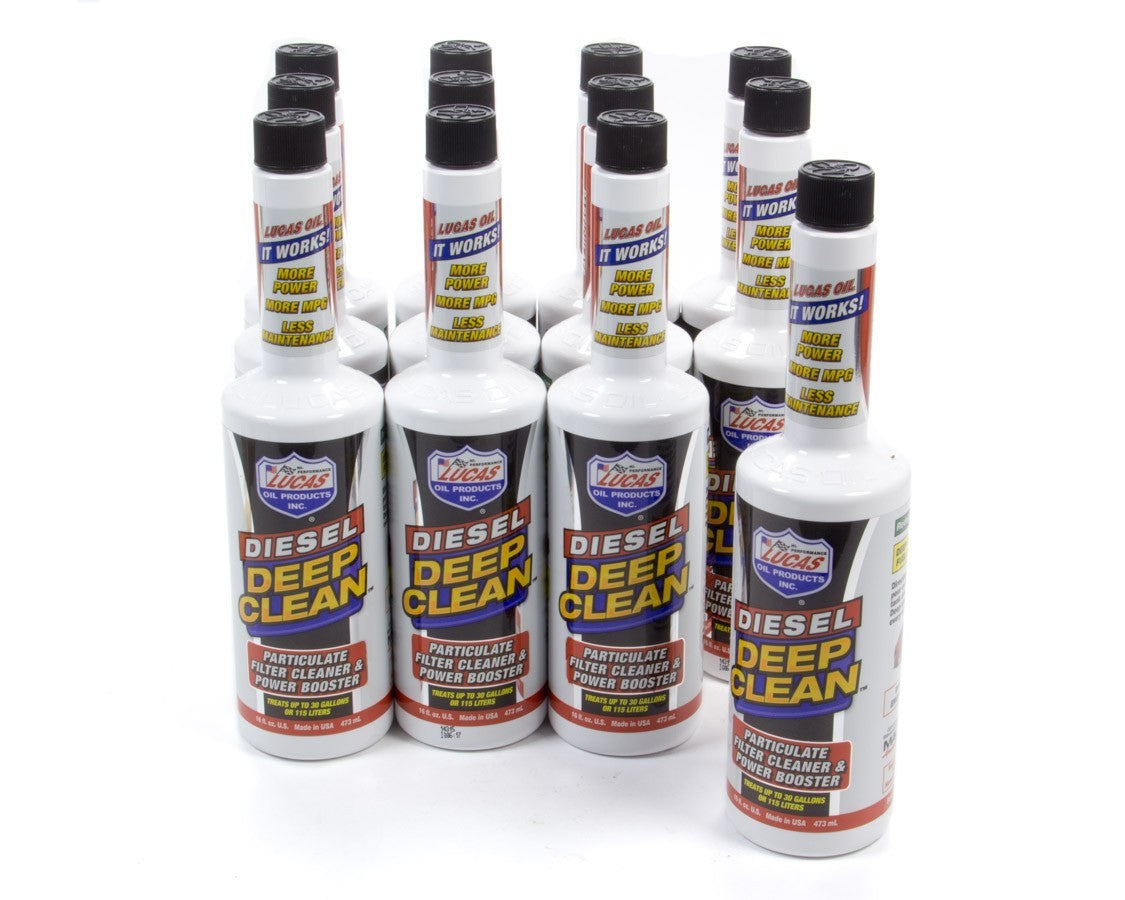 Lucas Oil Products Diesel Deep Clean Fuel Additive Case 12x16oz.