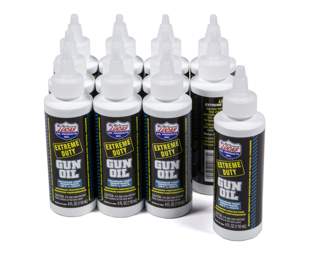 Lucas Oil Products Extreme Duty Gun Oil Case 12 x 4 Ounce