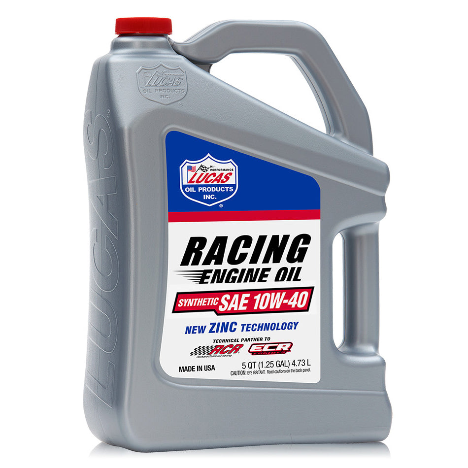 Lucas Oil Products 10w40 Synthetic Racing Oil 5 Quart Bottle