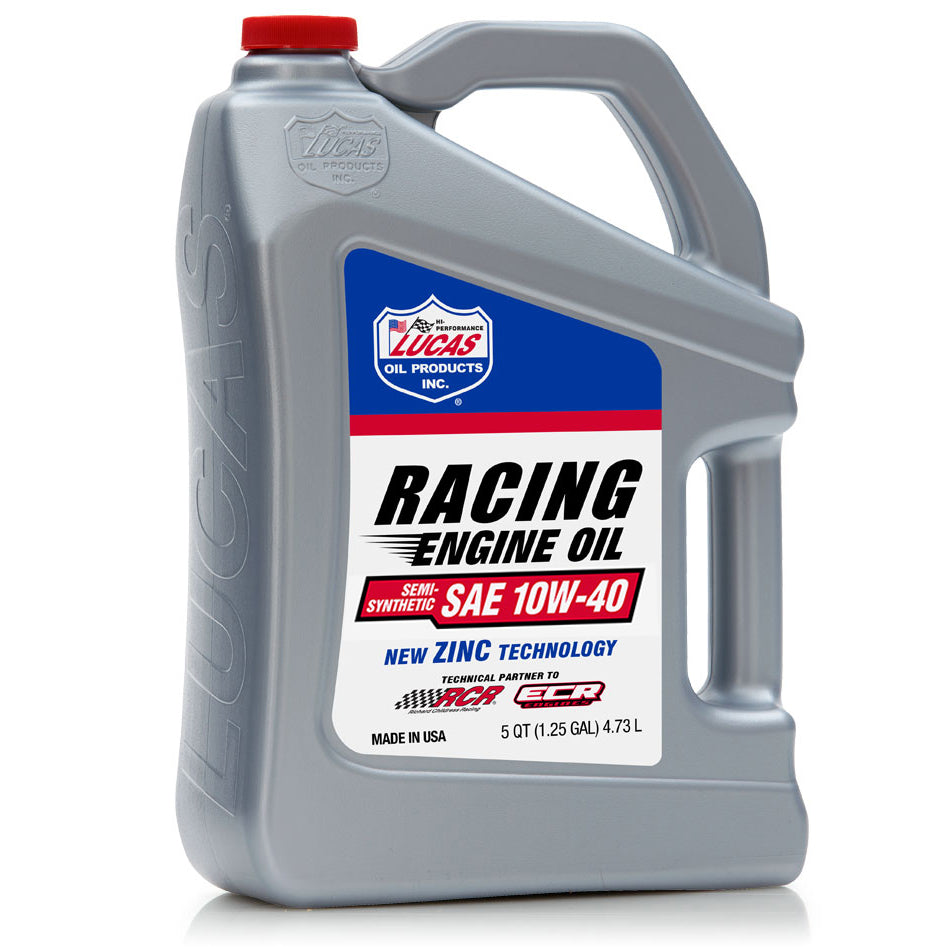 Lucas Oil Products 10w40 Semi Synthetic Racing Oil 5 Quart Jug