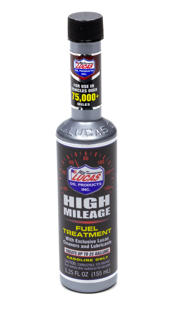 Lucas Oil Products High Mileage Fuel Treat ment 5.25 Oz.