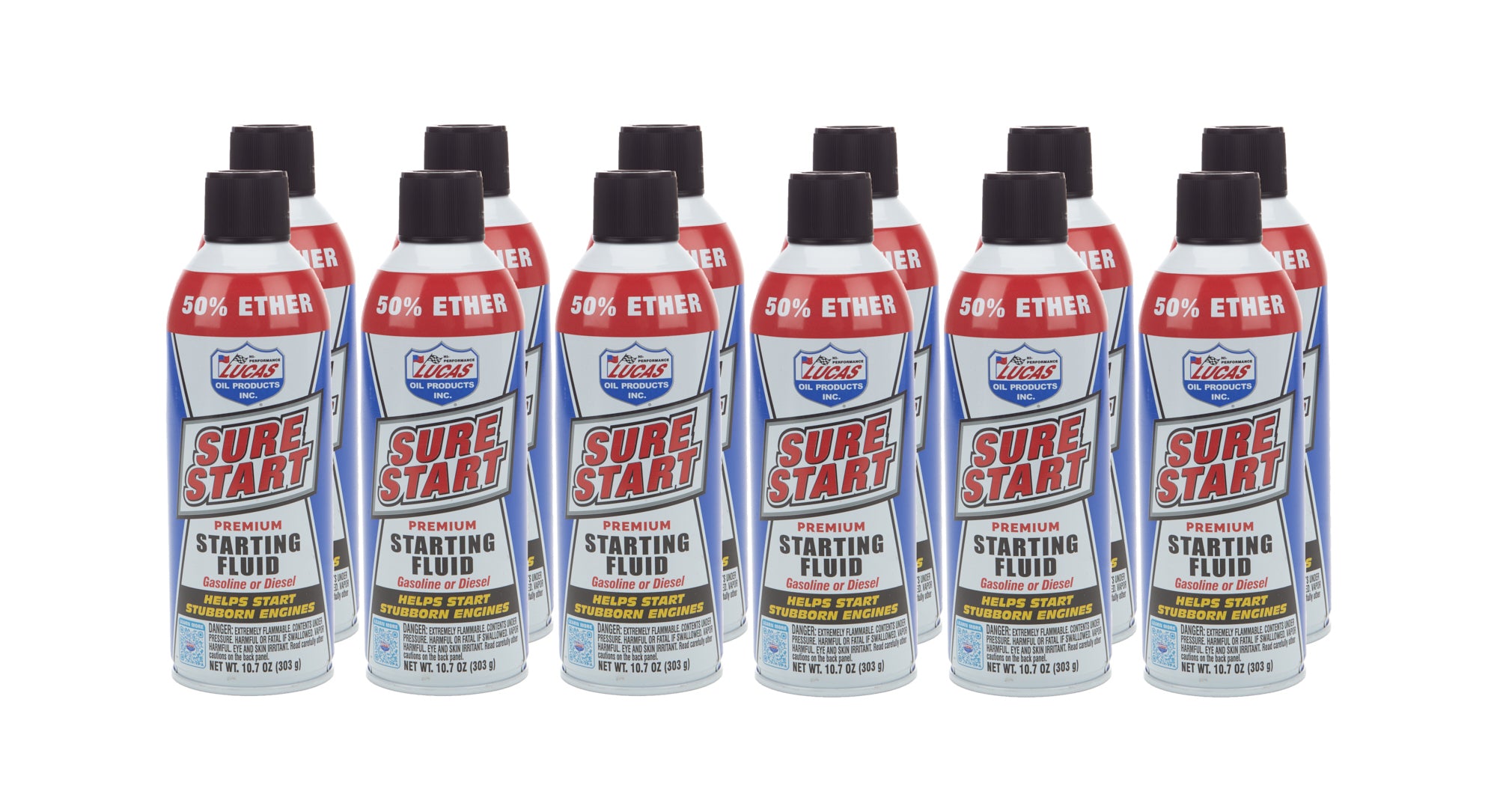 Lucas Oil Products Sure Start Starting Flui d Case 12 x 10.7 Ounce