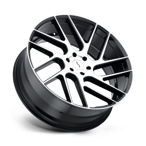 Status Wheels Juggernaut 24x9.5 Gloss Black Machined Face — 5x120 30mm Offset