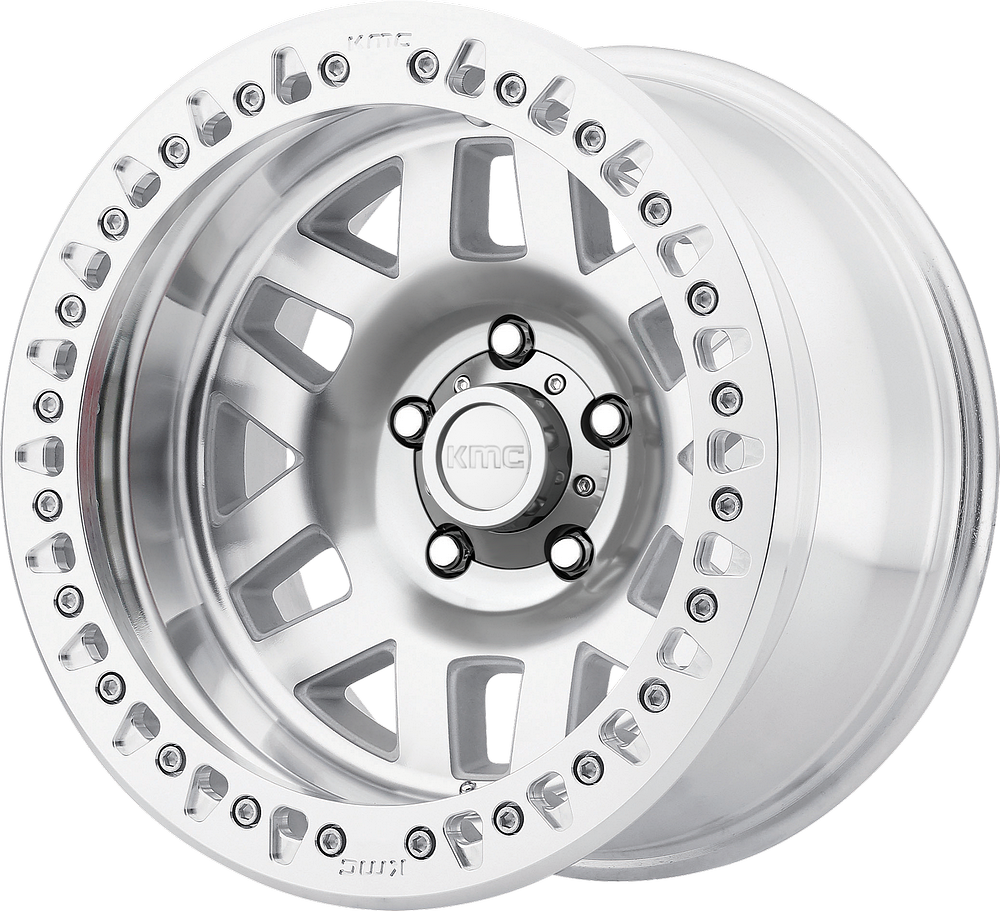 KMC CAP 2PC BOLT-ON (PO/CH/CH) - 5X5