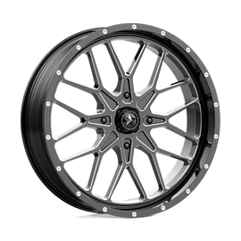 MA45 22X7 4X137 G-BLK MILL 00MM