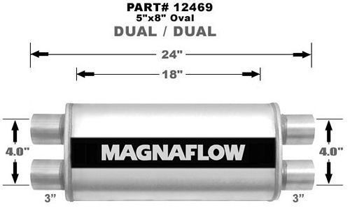 MagnaFlow Exhaust Products Stainless Steel Muffler