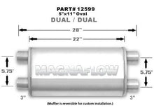 Load image into Gallery viewer, Muffler Stainless 3in Dual In/Out