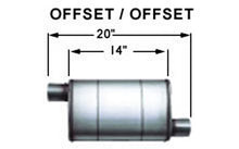 Cargar imagen en el visor de la galería, Stainless Muffler 3in Offset In / Out