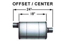 Cargar imagen en el visor de la galería, Stainless Muffler 3in Center In / Offset Out