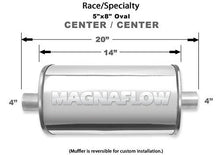 Load image into Gallery viewer, Stainless Race Muffler 4in In/Out