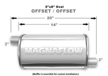 Load image into Gallery viewer, Stainless Muffler 3in Offset In/Offset Out