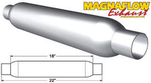 Cargar imagen en el visor de la galería, Silenciador de escape MagnaFlow de 2 pulgadas con paquete de vidrio aluminizado, pequeño