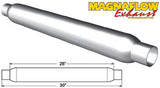 Silenciador de escape MagnaFlow de 2 pulgadas con paquete de vidrio aluminizado grande