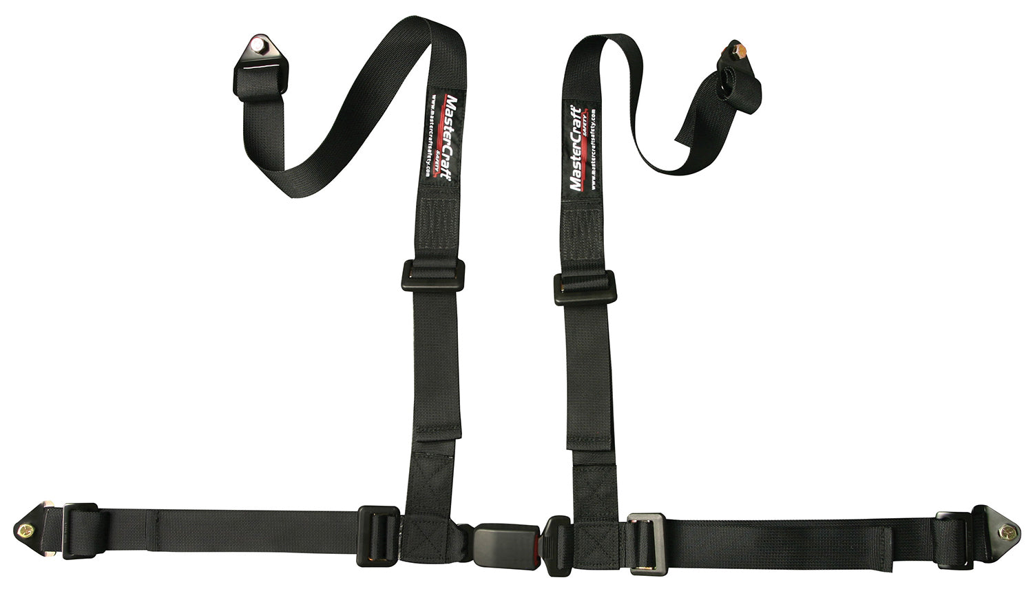 Mastercraft Racing Products Seat Belt Restraint 2in 4 Point Bolt In Black
