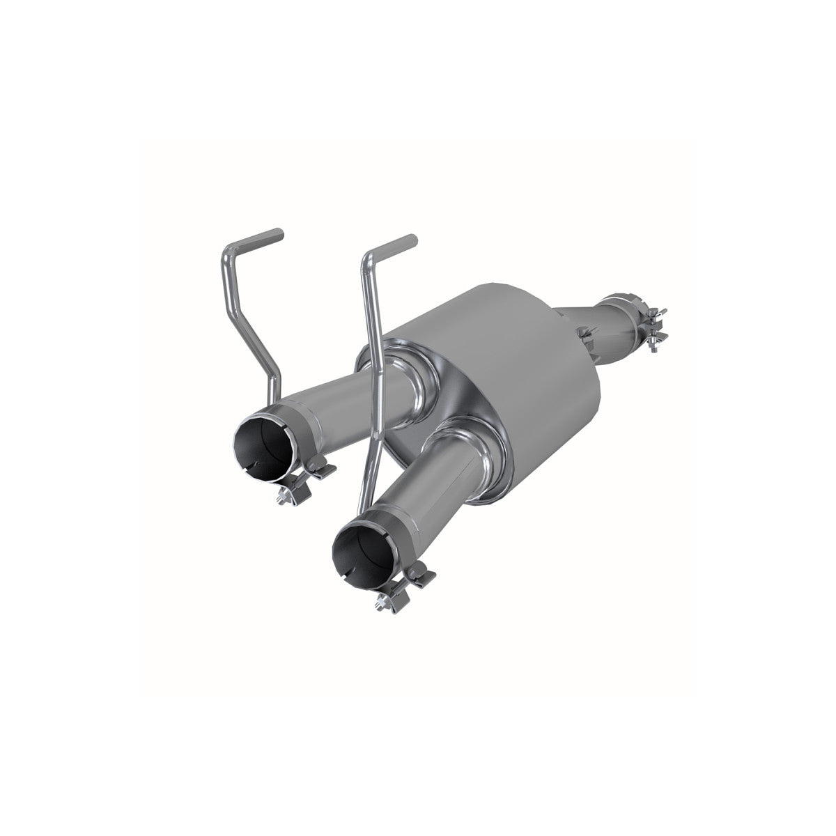 MBRP Exhaust Stainless Muffler 3in In Single 2.25in Dual Out
