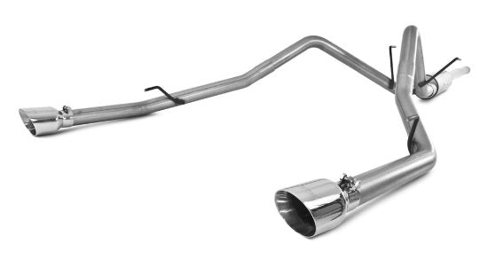 Dual Cat Back Exhaust System with Stainless Tips