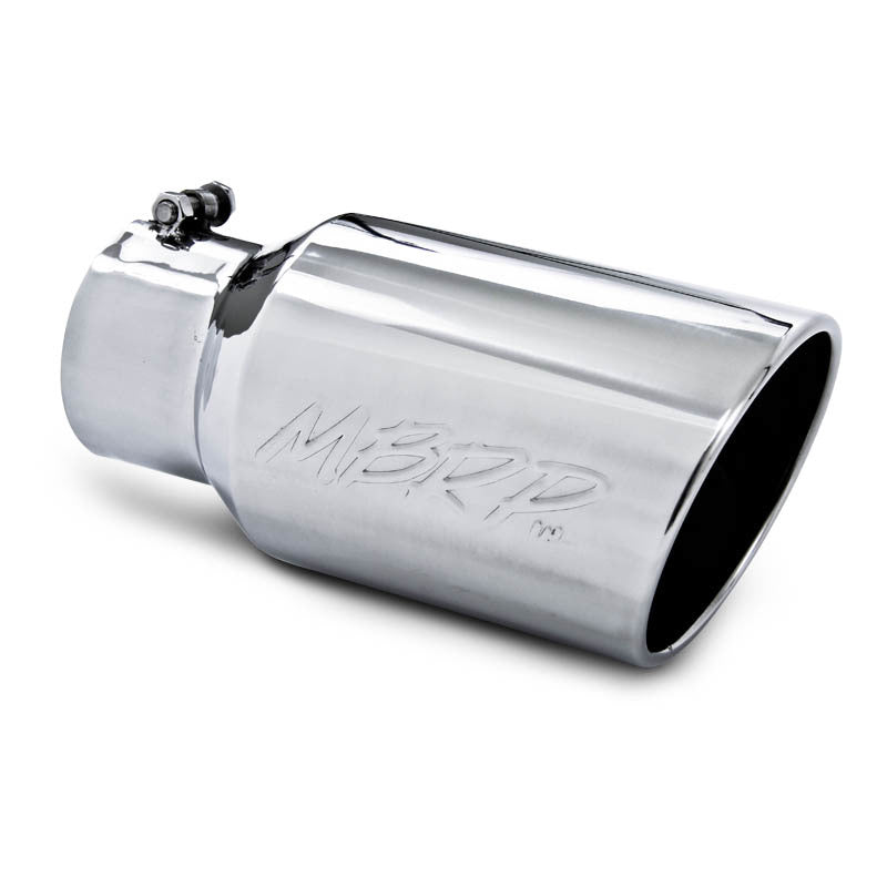 MBRP Exhaust Tip 6in O.D. Angled Roll ed End  4in inlet