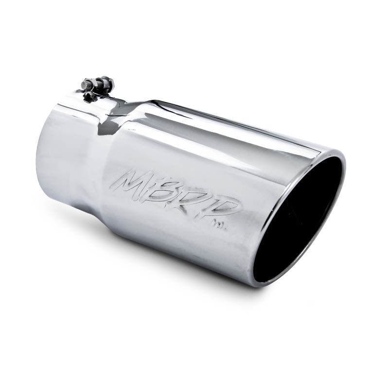 MBRP Exhaust Tip 6in O.D. Angled Roll ed End  5in inlet