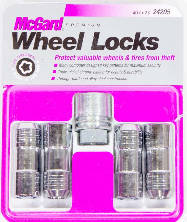 WHEEL LOCK 14MM x 2.0 CONICAL SEAT (4)