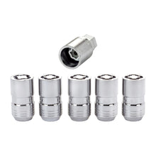 Cargar imagen en el visor de la galería, Wheel Locks 5Pcs. 18- Jeep JL 14mm x1.5 Chrome