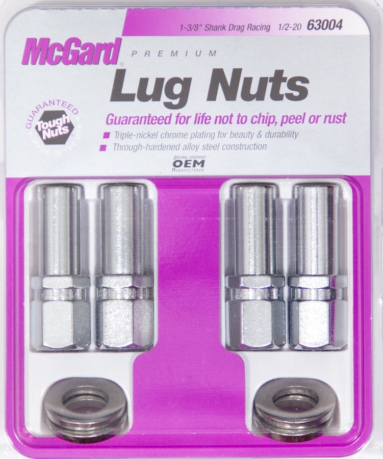 LUG NUT 1/2 X-LONG SHANK RACE W/ CENTER WASHER