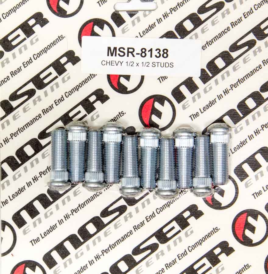 Moser Engineering 1/2-20 x 1-1/2 Wheel Studs (10pk) .530 Knurl
