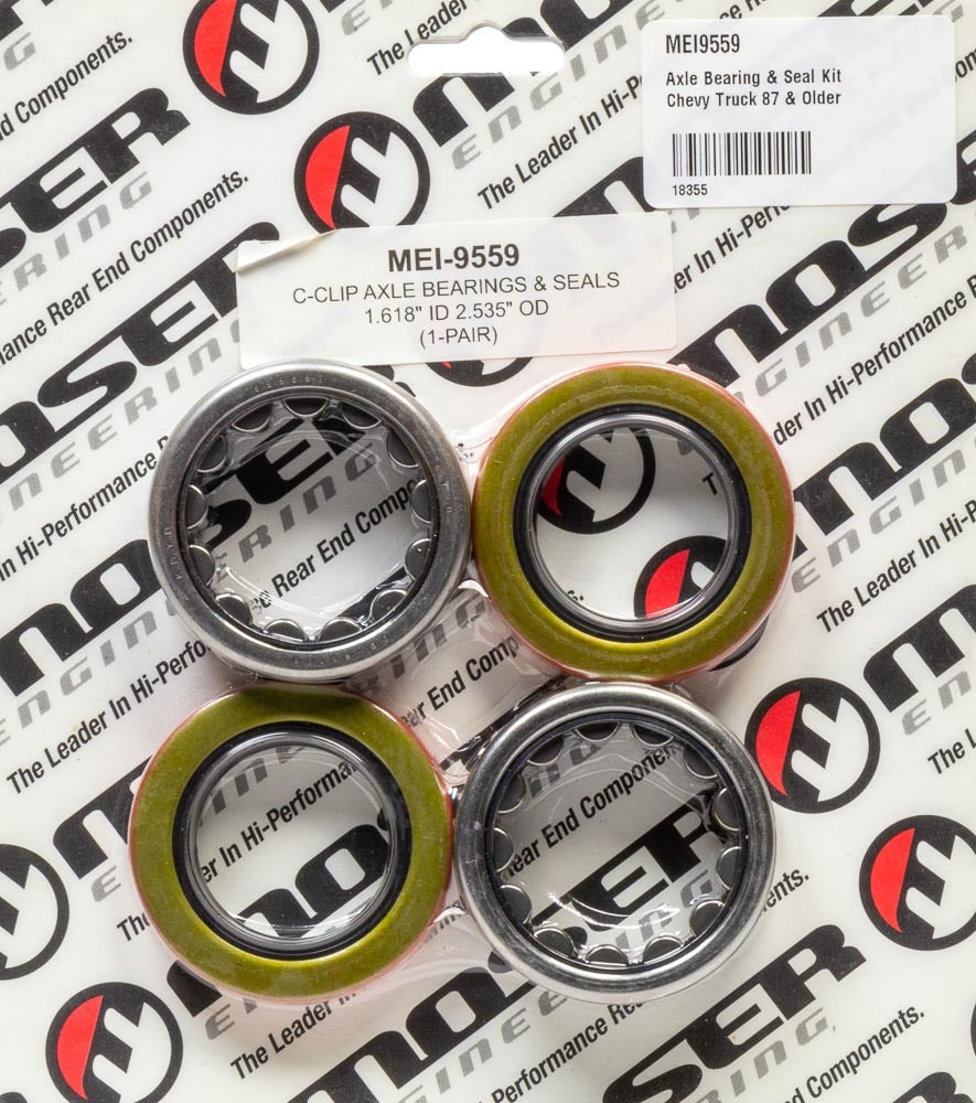 Moser Engineering Axle Bearing & Seal Kit Chevy Truck 87 & Older