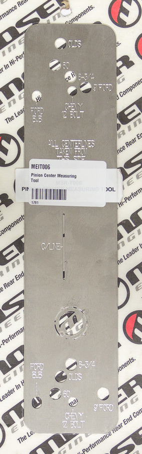 Moser Engineering Pinion Center Measuring Tool