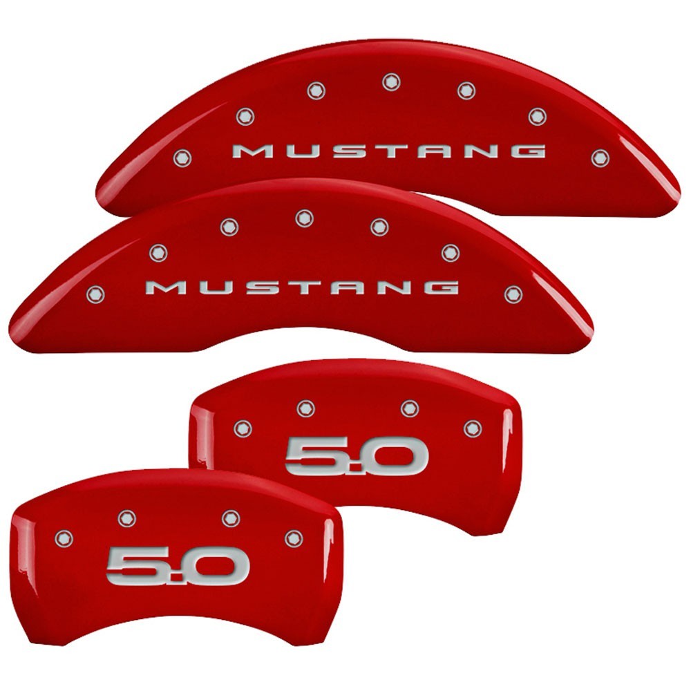 MGP Caliper Covers 15-   Mustang GT Caliper Covers Red