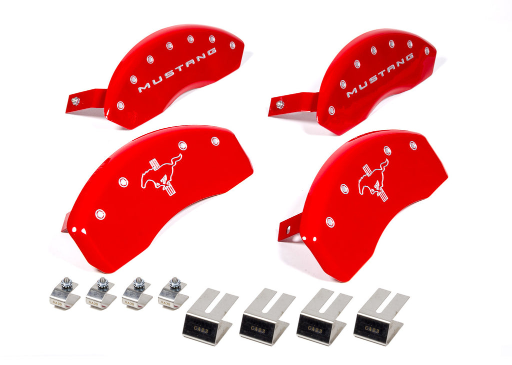 MGP Caliper Covers 15-   Mustang Caliper Covers Red