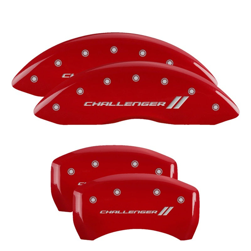 MGP Caliper Covers 15-17 Dodge Challenger Caliper Covers Red