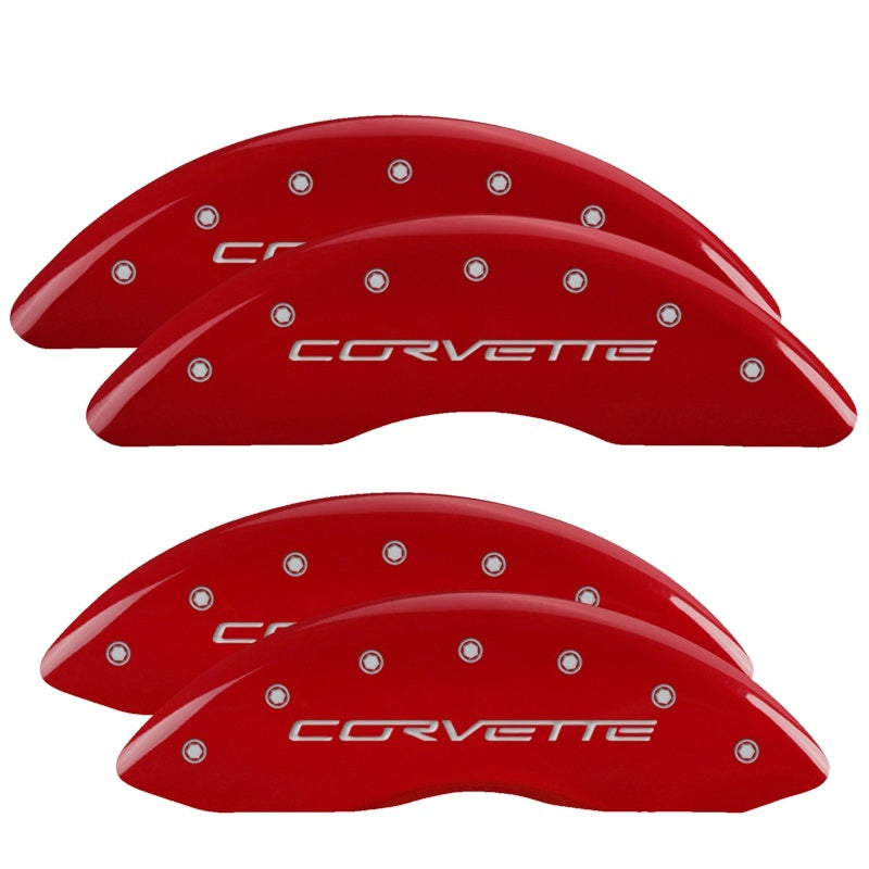 Aluminum Red Caliper Covers Set - 'ZO6' Logo - 08-13 Chevy