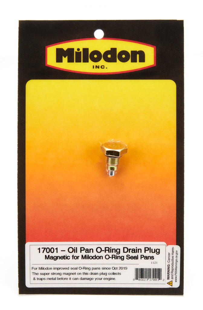 Milodon Oil Pan - O-Ring Drain Plug - Magnetic