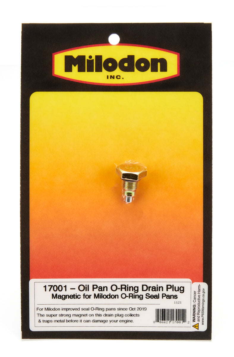 Milodon Oil Pan - O-Ring Drain Plug - Magnetic