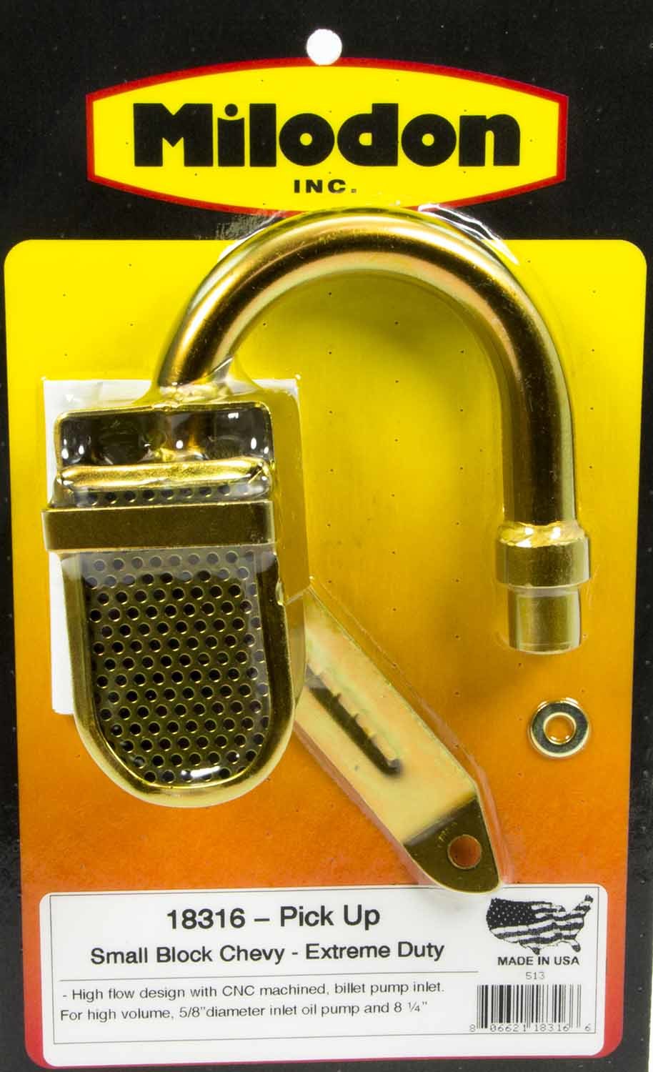 Milodon SBC Extreme Duty Oil Pump Pick-Up