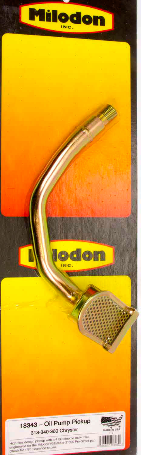 Milodon SBM Oil Pump Pick-Up Road Race Design