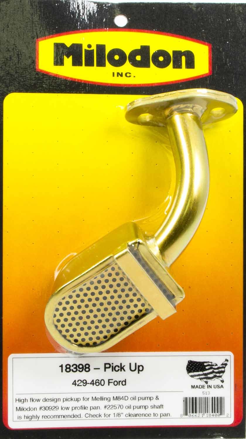 Milodon BBF Low Profile Pick-Up for Melling Pump