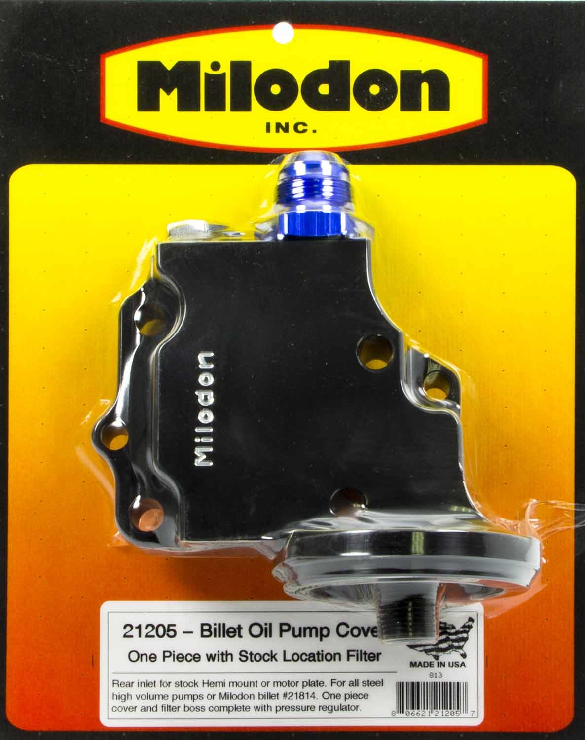 Milodon Billet Oil Pump Cover & Filter Boss - Hemi