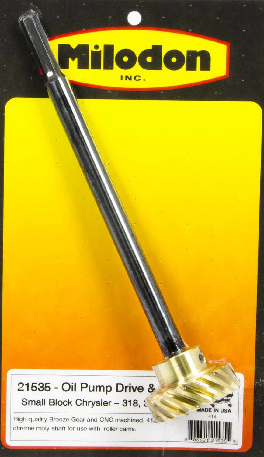 Milodon Bronze Oil Pump Drive Gear & Shaft - SBM