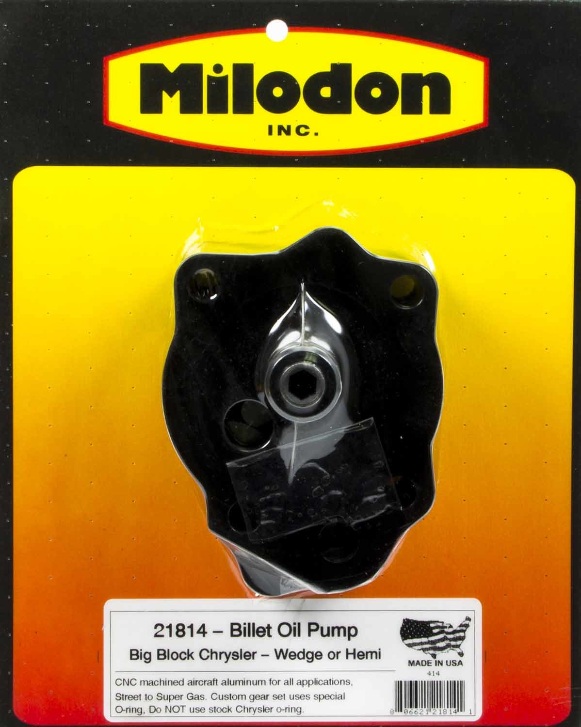 Milodon Billet Aluminum H/V Oil Pump - BBM