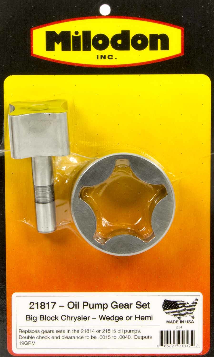 Milodon Chrys. Oil Pump Gears