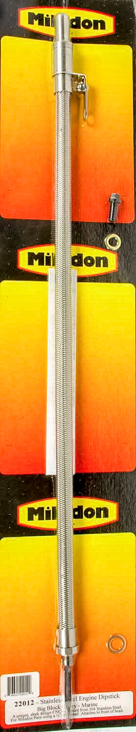 Milodon BBC S/S Engine Dipstick - Marine