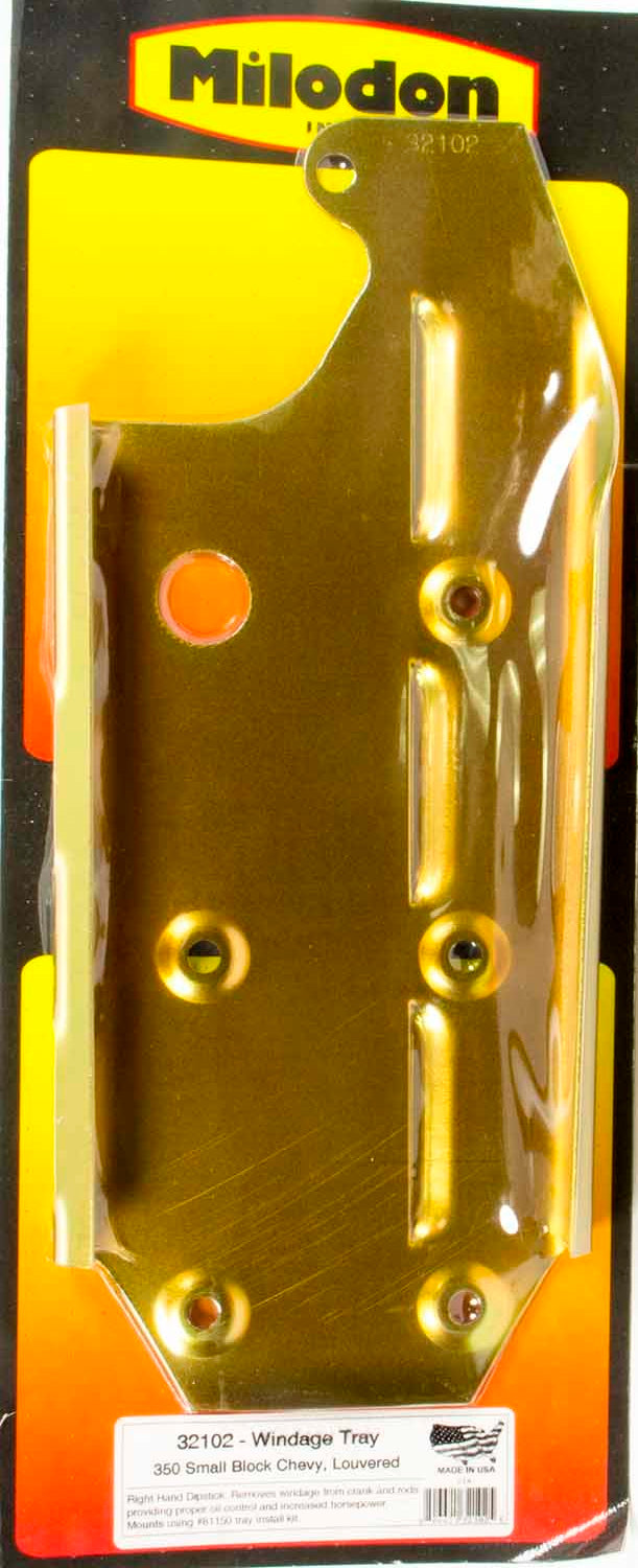 Milodon SBC 350 Windage Tray w/RH Dipstick