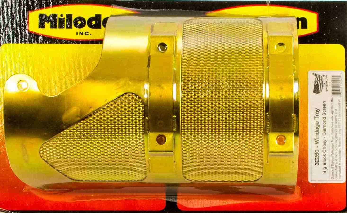 Milodon BBC Diamond Screen Tray