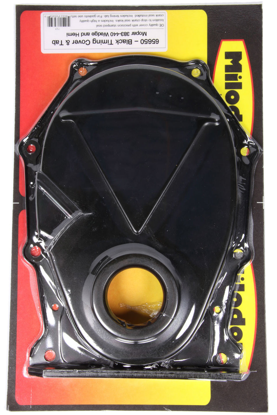 Milodon BBM Timing Cover - Black