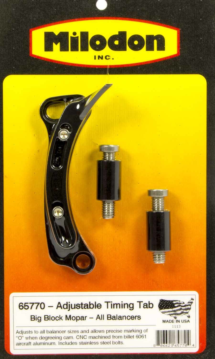 Milodon BBM Timing Pointer - All 6-8in Balancers