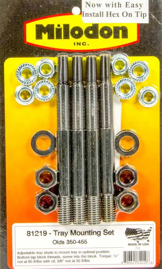 Milodon Olds V8 Windage Tray Stud Kit
