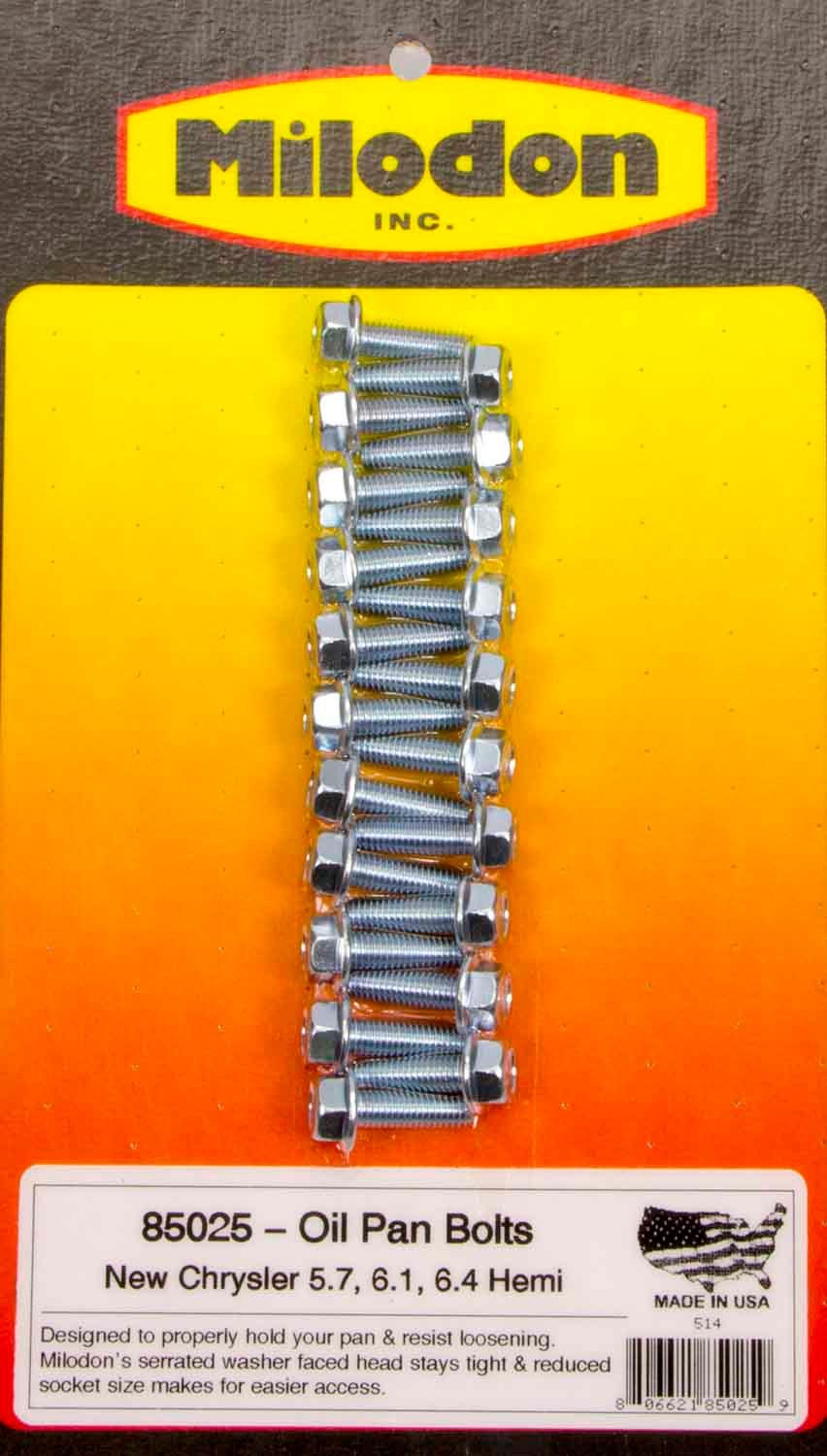 Milodon Oil Pan Bolt Kit - 5.7/6.1L Hemi