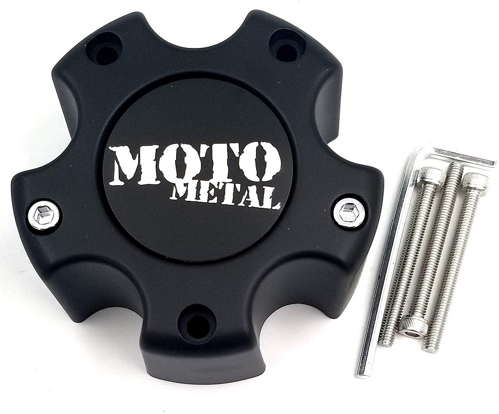 MOTO METAL CAP  MATTE BLACK 5 LUG